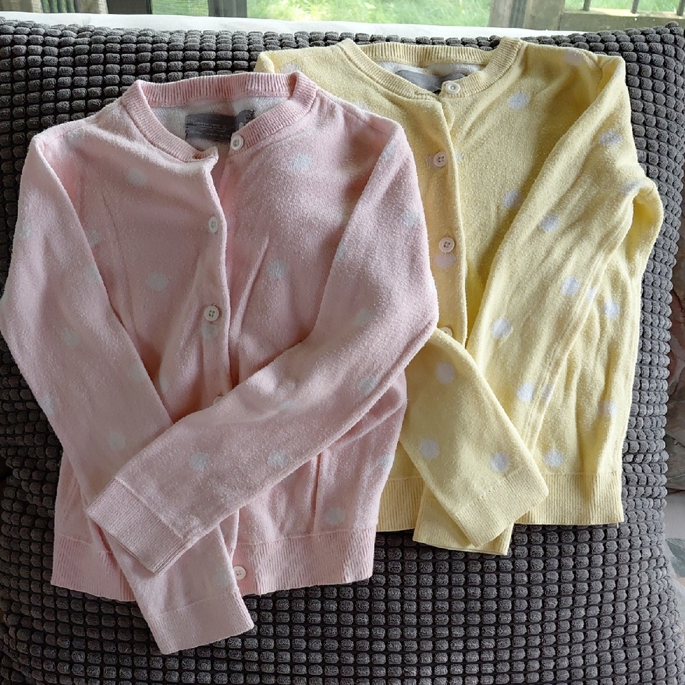 Primary Pink and Yellow Kids Sweaters
